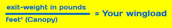 Exit Wingload Pounds